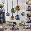 Ripoll Hanglamp, Kogellampje, Hanglamp Blauw, Goud, Groen, 6-lichts