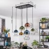 Koyoto Hanglamp, Kogellampje, Hanglamp Blauw, Goud, Groen, Duidelijk, Koperkleurig, 6-lichts