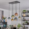 Koyoto Hanglamp, Kogellampje, Hanglamp Blauw, Goud, Groen, Duidelijk, Koperkleurig, 6-lichts