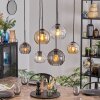 Koyoto Hanglamp, Kogellampje, Hanglamp Amber, Duidelijk, Rookkleurig, 6-lichts