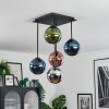 Gastor Plafondlamp, Kogellampje Blauw, Chroom, Groen, Koperkleurig, Rookkleurig, 5-lichts