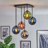 Gastor Plafondlamp, Kogellampje Blauw, Chroom, Groen, Koperkleurig, Rookkleurig, 5-lichts