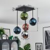 Gastor Plafondlamp, Kogellampje Blauw, Chroom, Groen, Koperkleurig, Rookkleurig, 5-lichts