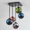 Gastor Plafondlamp, Kogellampje Blauw, Chroom, Groen, Koperkleurig, Rookkleurig, 5-lichts
