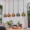 Koyoto Hanglamp, Kogellampje, Hanglamp Natuurlijke kleuren, Zwart, 5-lichts