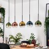 Koyoto Hanglamp, Kogellampje, Hanglamp Natuurlijke kleuren, Zwart, 5-lichts