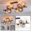 Koyoto Plafondlamp, Kogellampje Goud, Zwart, 8-lichts