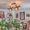 Koyoto Plafondlamp, Kogellampje Goud, Zwart, 8-lichts