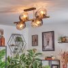 Koyoto Plafondlamp, Kogellampje Goud, Zwart, 8-lichts
