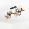 Koyoto Plafondlamp, Kogellampje Goud, Zwart, 8-lichts