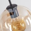 Koyoto Hanglamp, Kogellampje, Hanglamp Amber, Duidelijk, Rookkleurig, 6-lichts