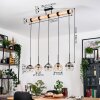 Koyoto Hanglamp, Kogellampje, Hanglamp Natuurlijke kleuren, Zwart, 5-lichts