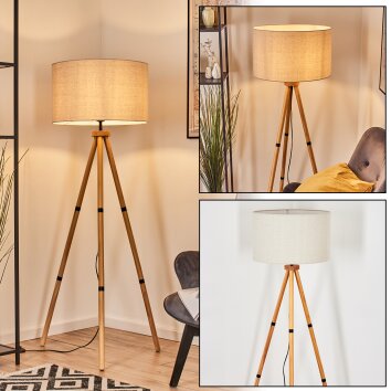 Flemming Staande lamp Natuurlijke kleuren, Zwart, 1-licht