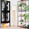 Flemming Staande lamp Natuurlijke kleuren, Zwart, 1-licht