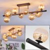 Chehalis Plafondlamp, Kogellampje Amber, 8-lichts