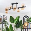 Chehalis Plafondlamp, Kogellampje Amber, 8-lichts