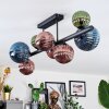 Chehalis Plafondlamp, Kogellampje Blauw, Groen, Koperkleurig, 8-lichts