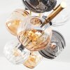 Koyoto Plafondlamp, Kogellampje Goud, Zwart, 8-lichts