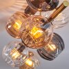 Koyoto Plafondlamp, Kogellampje Goud, Zwart, 8-lichts