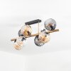 Koyoto Plafondlamp, Kogellampje Goud, Zwart, 8-lichts