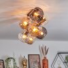 Koyoto Plafondlamp, Kogellampje Goud, Zwart, 8-lichts