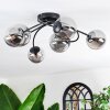 Chehalis Plafondlamp, Kogellampje 64 cm Rookkleurig, 6-lichts