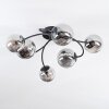 Chehalis Plafondlamp, Kogellampje 64 cm Rookkleurig, 6-lichts