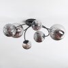 Chehalis Plafondlamp, Kogellampje Rookkleurig, 6-lichts