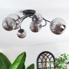 Chehalis Plafondlamp, Kogellampje Rookkleurig, 6-lichts