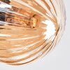 Chehalis Plafondlamp, Kogellampje 56 cm Amber, Duidelijk, Rookkleurig, 6-lichts