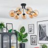 Koyoto Plafondlamp, Kogellampje Amber, 7-lichts