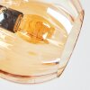 Koyoto Plafondlamp, Kogellampje Amber, 7-lichts