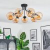 Koyoto Plafondlamp, Kogellampje Amber, 7-lichts