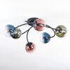 Chehalis Plafondlamp, Kogellampje 56 cm Blauw, Groen, Duidelijk, Koperkleurig, 6-lichts