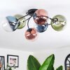 Chehalis Plafondlamp, Kogellampje 56 cm Blauw, Groen, Duidelijk, Koperkleurig, 6-lichts