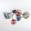 Chehalis Plafondlamp, Kogellampje 56 cm Blauw, Groen, Duidelijk, Koperkleurig, 6-lichts