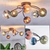 Chehalis Plafondlamp, Kogellampje 56 cm Blauw, Groen, Duidelijk, Koperkleurig, 6-lichts