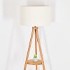 Flemming Staande lamp Hout donker, Zwart, 1-licht