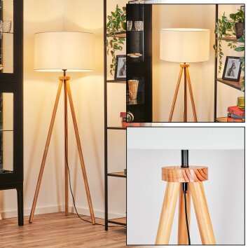 Flemming Staande lamp Natuurlijke kleuren, Zwart, 1-licht