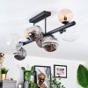 Chehalis Plafondlamp, Kogellampje Amber, Duidelijk, Rookkleurig, 8-lichts