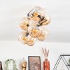 Koyoto Plafondlamp, Kogellampje Goud, Zwart, 8-lichts