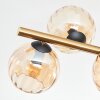 Koyoto Plafondlamp, Kogellampje Goud, Zwart, 8-lichts