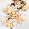 Koyoto Plafondlamp, Kogellampje Goud, Zwart, 8-lichts