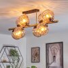 Koyoto Plafondlamp, Kogellampje Goud, Zwart, 8-lichts