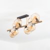 Koyoto Plafondlamp, Kogellampje Goud, Zwart, 8-lichts