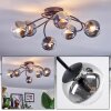 Chehalis Plafondlamp, Kogellampje 56 cm Duidelijk, Rookkleurig, 6-lichts