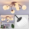 Chehalis Plafondlamp, Kogellampje Wit, 6-lichts