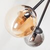 Chehalis Plafondlamp, Kogellampje 55 cm Amber, Rookkleurig, 6-lichts