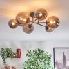 Chehalis Plafondlamp, Kogellampje 20 cm Rookkleurig, 6-lichts