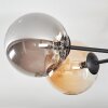 Chehalis Plafondlamp, Kogellampje 62 cm Amber, Rookkleurig, 6-lichts